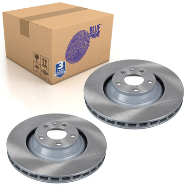 Pair of Front Brake Disc Fits Volkswagen Audi Blue Print ADV184371