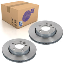 Load image into Gallery viewer, Pair of Rear Brake Disc Fits Volkswagen Audi OE 7E0615601D Blue Print ADV184381