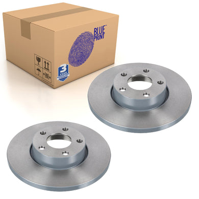 Pair of Front Brake Disc Fits Audi A4 A6 OE 4A0615301B Blue Print ADV184382
