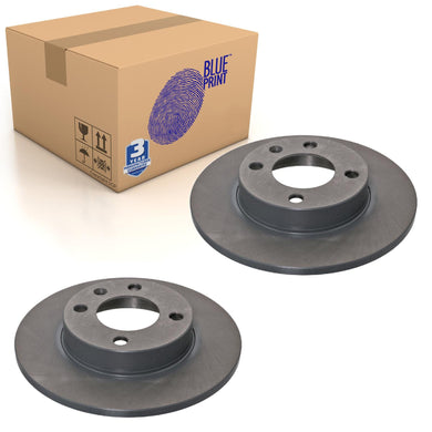 Pair of Brake Disc Fits Seat Cordoba Ibiza Volkswagen Golf Blue Print ADV184386