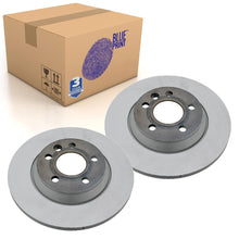 Load image into Gallery viewer, Pair of Rear Brake Disc Fits Volkswagen Caravelle Multivan Blue Print ADV184392