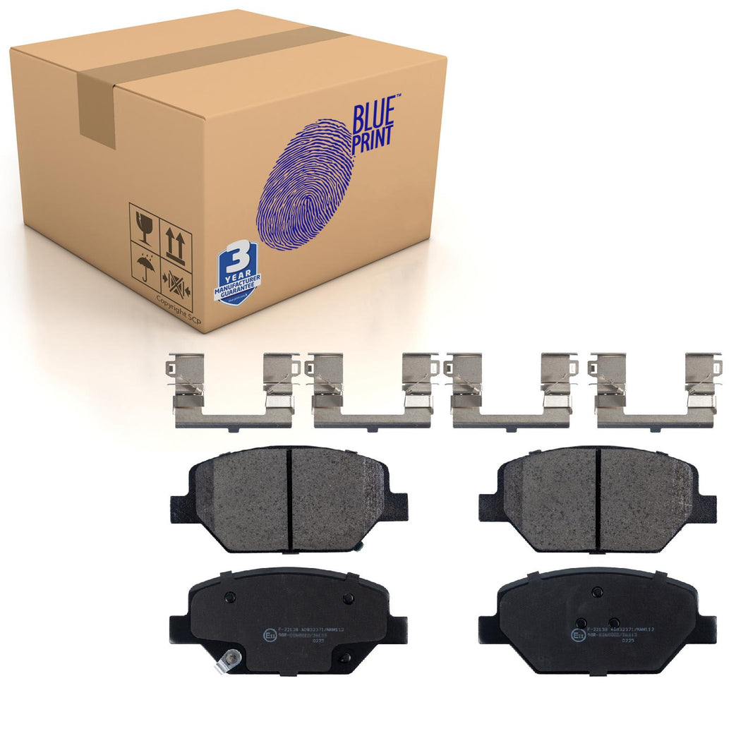 Front Brake Pads Insignia Set Kit Fits Vauxhall 84120877 Blue Print ADW194220