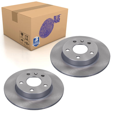 Pair of Rear Brake Disc Fits Vauxhall Meriva A B OE 569109 Blue Print ADW194311