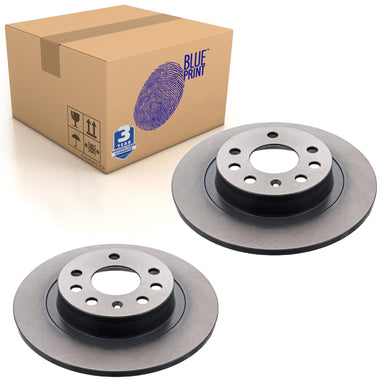 Pair of Rear Brake Disc Fits Opel OE 569122 Blue Print ADW194318
