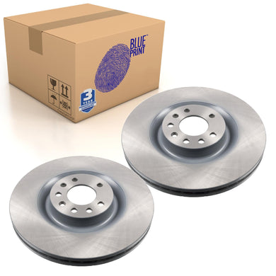 Pair of Front Brake Disc Fits Opel OE 569154 Blue Print ADW194326