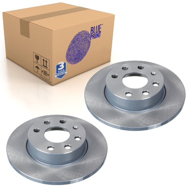Pair of Front Brake Disc Fits Opel OE 569020 Blue Print ADW194328