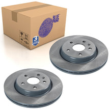 Load image into Gallery viewer, Pair of Rear Brake Disc Fits Vauxhall OE 13595818 Blue Print ADW194336