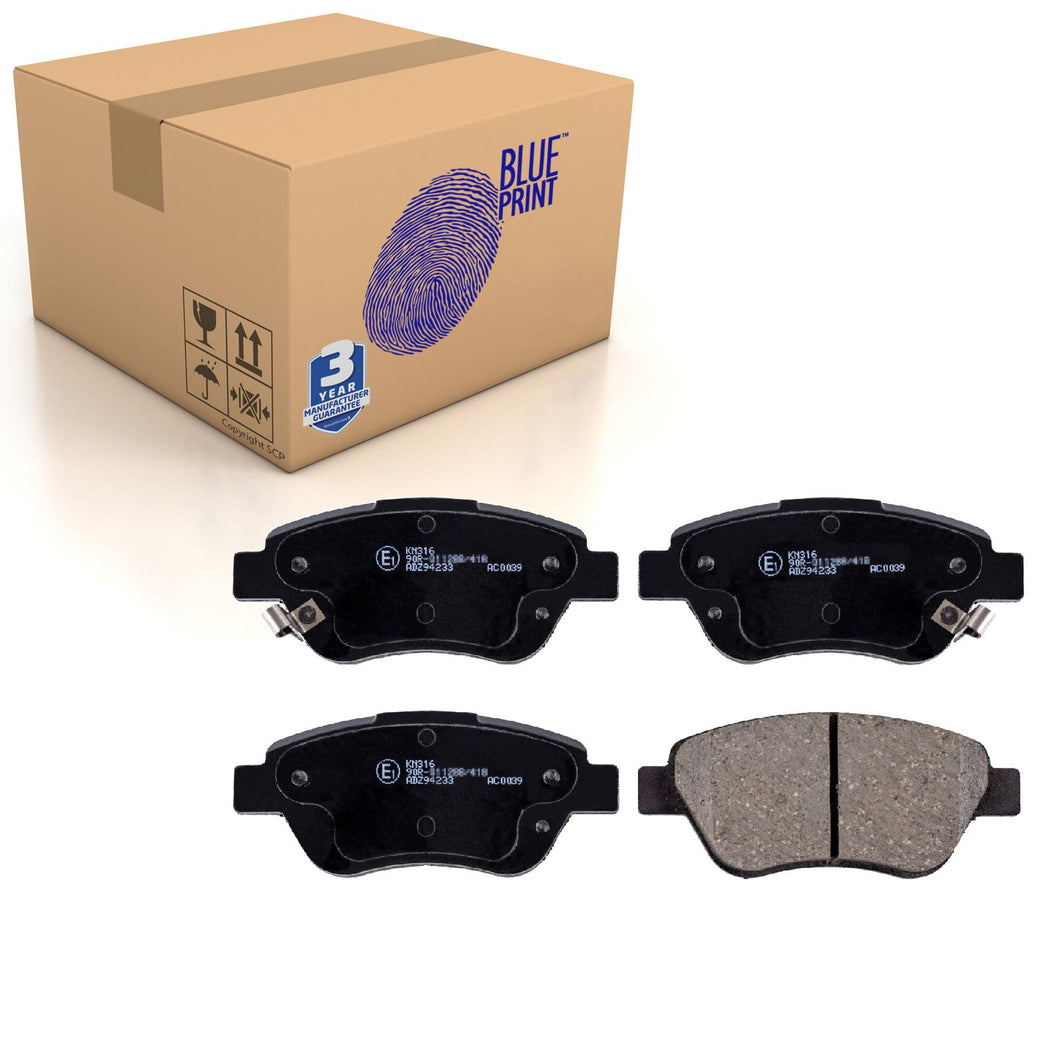 Front Brake Pads Corsa Set Kit Fits Vauxhall 16 05 359 SK Blue Print ADZ94233