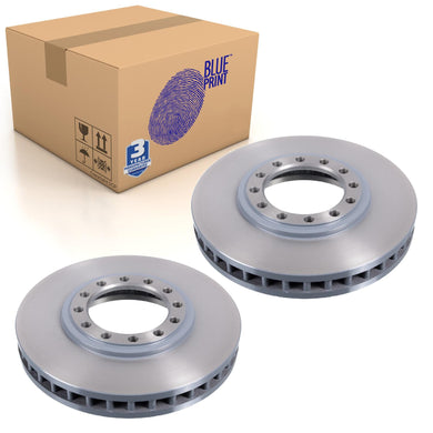 Pair of Front Brake Disc Fits Isuzu Truck N-Series Blue Print ADZ94320