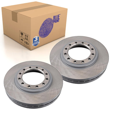 Pair of Front Brake Disc Fits Isuzu Truck N-Series Blue Print ADZ94324