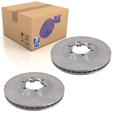 Pair of Front Brake Disc Fits Isuzu D-Max KB Rodeo Blue Print ADZ94331