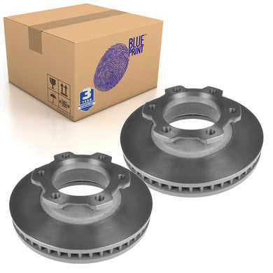 Pair of Front Brake Disc Fits Isuzu N-Series OE 8982488930 Blue Print ADZ94336