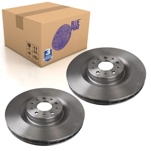 Pair of Front Brake Disc Fits Vauxhall Combo D OE 569087 Blue Print ADZ94339