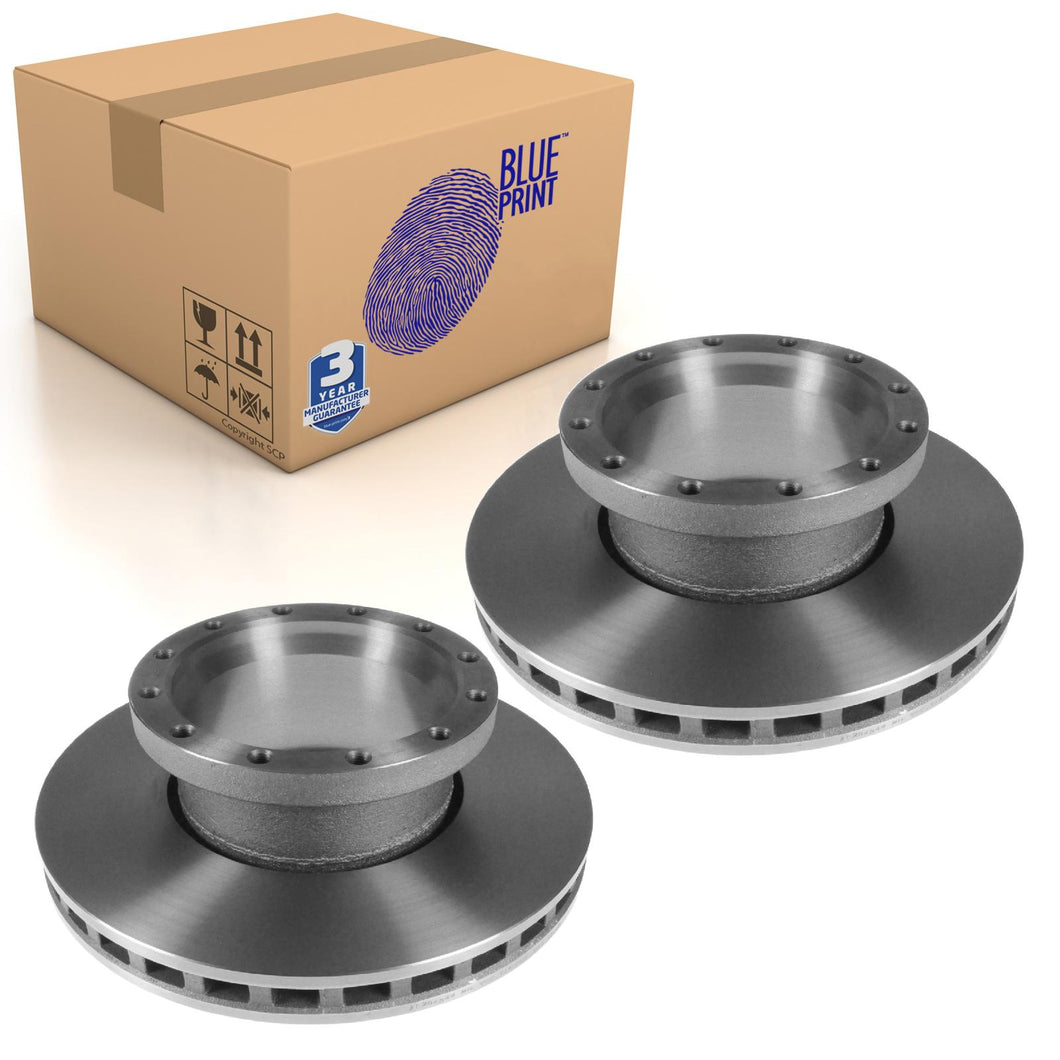 Pair of Rear Brake Disc Fits Isuzu OE 1421160130 Blue Print ADZ94342