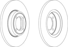 Load image into Gallery viewer, Front Pair Of Brake Discs Fits Peugeot Talbot OE 424642 Ferodo DDF012