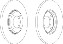 Load image into Gallery viewer, Front Pair Of Brake Discs Fits Ford Hyundai OE 1437814 Ferodo DDF023