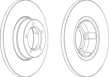 Load image into Gallery viewer, Front Pair Of Brake Discs Fits LDV OE 5518477 Ferodo DDF065