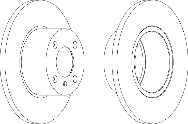 Front Pair Of Brake Discs Fits BMW OE 34111116675 Ferodo DDF075