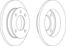 Load image into Gallery viewer, Front Pair Of Brake Discs Fits Ford OE 1102559 Ferodo DDF079