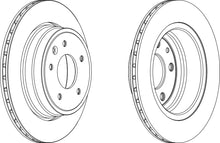 Load image into Gallery viewer, Rear Pair Of Brake Discs Fits Daimler Jaguar OE C2C41251 Ferodo DDF1004