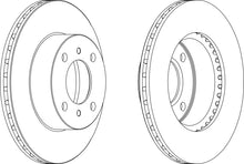 Load image into Gallery viewer, Pair Of Coated Brake Discs Ferodo DDF1005C