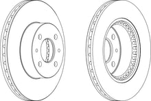 Load image into Gallery viewer, Pair Of Coated Brake Discs Ferodo DDF1006C