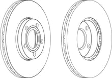 Load image into Gallery viewer, Pair Of Coated Brake Discs Ferodo DDF1014C