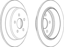 Load image into Gallery viewer, Rear Pair Of Brake Discs Fits Chrysler Dodge Plymouth OE 4509553 Ferodo DDF1026