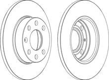 Load image into Gallery viewer, Front Pair Of Brake Discs Fits Bedford Opel Vauxhall OE 569017 Ferodo DDF104