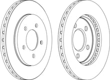 Load image into Gallery viewer, Front Pair Of Brake Discs Fits Chrysler Dodge Plymouth Ferodo DDF1059