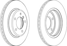 Load image into Gallery viewer, Front Pair Of Coated Brake Discs Fits BMW OE 34111164539 Ferodo DDF1066C