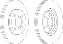 Load image into Gallery viewer, Pair Of Coated Brake Discs Ferodo DDF1072C