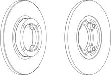 Load image into Gallery viewer, Pair Of Coated Brake Discs Ferodo DDF1076C