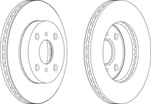 Load image into Gallery viewer, Pair Of Coated Brake Discs Ferodo DDF1084C