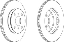 Load image into Gallery viewer, Front Pair Of Brake Discs Fits Toyota OE 4351216070 Ferodo DDF1094
