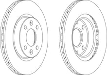 Load image into Gallery viewer, Pair Of Coated Brake Discs Ferodo DDF1096C