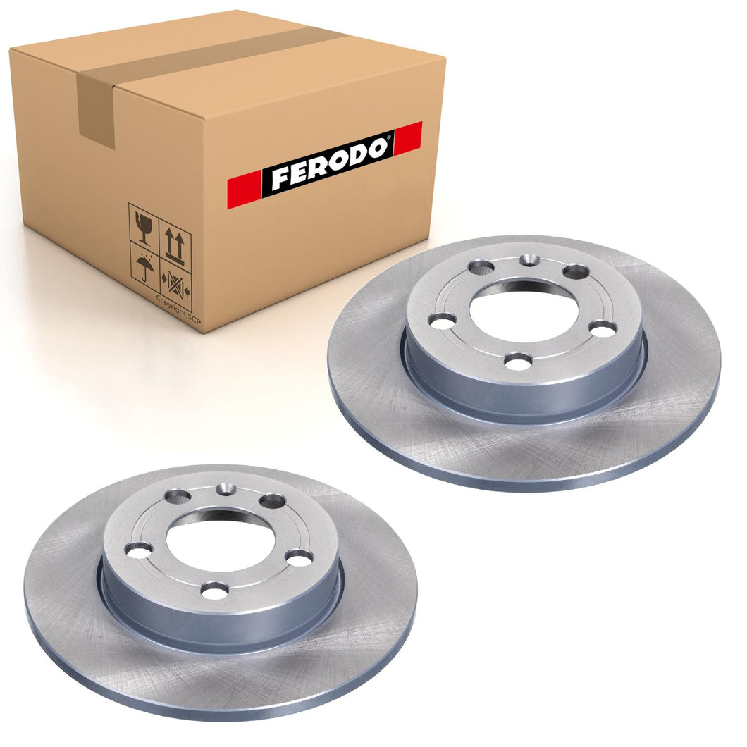 Pair Of Rear Coated Brake Discs Fits VW Golf MK4 Audi TT A3 Ferodo DDF1155C