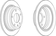 Load image into Gallery viewer, Rear Pair Of Brake Discs Fits Alpina BMW OE 34211121387 Ferodo DDF120