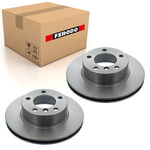 Pair Of Coated Brake Discs Ferodo DDF1228C