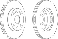 Load image into Gallery viewer, Front Pair Of Brake Discs Fits Kia OE KDX7433251 Ferodo DDF1391