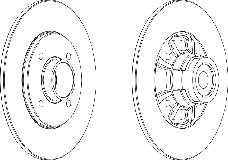 Brake Disc Single Ferodo DDF1517-1