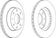 Load image into Gallery viewer, Front Pair Of Brake Discs Fits Alfa Romeo Honda OE 45251SB2751 Ferodo DDF152
