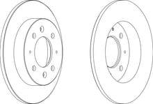 Load image into Gallery viewer, Rear Pair Of Brake Discs Fits Kia OE 584112F100 Ferodo DDF1541