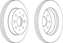 Load image into Gallery viewer, Front Pair Of Brake Discs Fits Kia OE 51712FD300 Ferodo DDF1542
