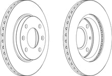 Load image into Gallery viewer, Front Pair Of Brake Discs Fits Alfa Romeo Citroen Peugeot Subaru Ferodo DDF154