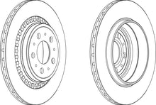 Load image into Gallery viewer, Rear Pair Of Coated Brake Discs Fits Volvo OE 86249260 Ferodo DDF1551C