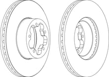 Load image into Gallery viewer, Pair Of Coated Brake Discs Ferodo DDF1554C
