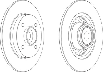 Brake Disc Single Ferodo DDF1560-1