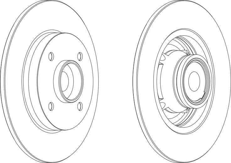 Brake Disc Single Ferodo DDF1560-1