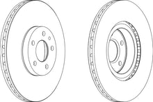 Load image into Gallery viewer, Pair Of Coated Brake Discs Ferodo DDF156C